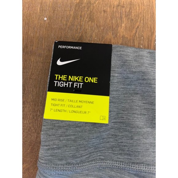 Nike Dri-Fit Grey 7” Bike Shorts Size 3X Mid Rise The Nike One NWT - Picture 7 of 9